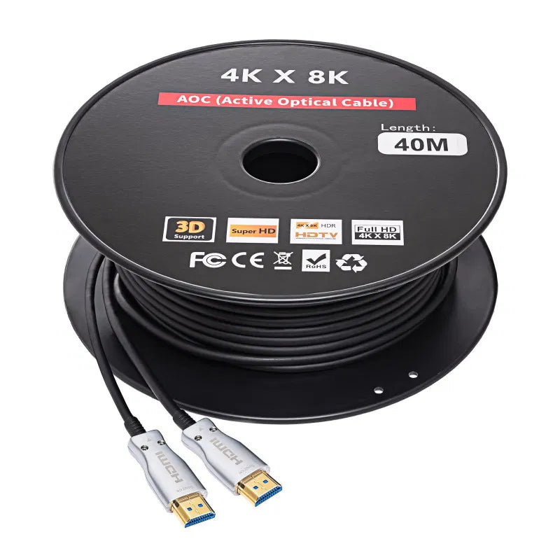 40m AOC Fiber HDMI Cable 4K/8K UHD