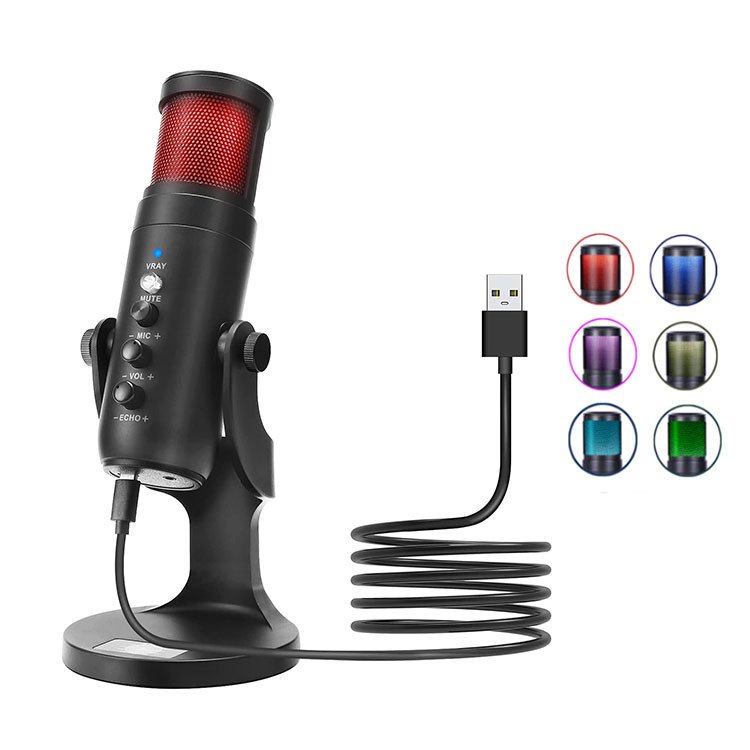 Jmary MC-PW9 RGB Professional USB Microphone