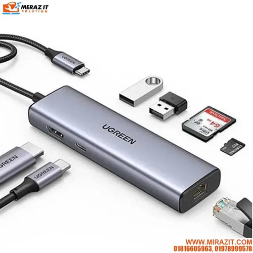 GREEN CM512 6-in-1 USB-C Adapter 4K HDMI