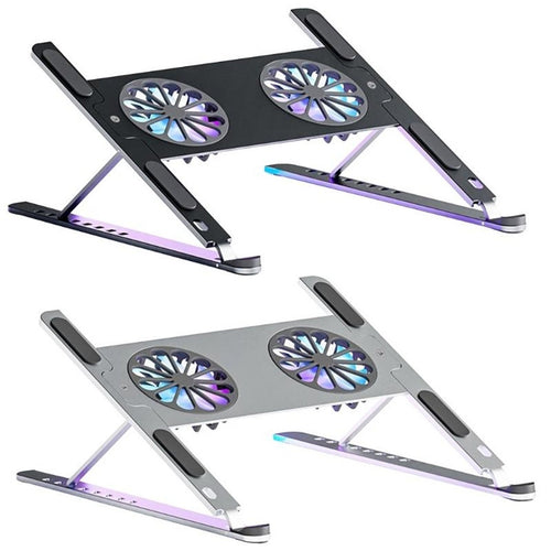 P11F Aluminum Alloy Laptop Cooling Bracket with Adjustable Fan