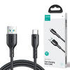 JOYROOM SA26-AC3 USB-A to Type-C 3A Flash-Charge Series Fast Charging Data Cable 1M Black