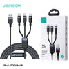 JOYROOM S-A18 Multi-Use Series 3.5AUSB-AtoLightning+Type-C+Micro3-in-1DataCable1.2m-BlacK