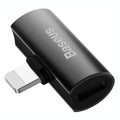 Baseus iP Male to Dual iP Female Adapter L46 in Black