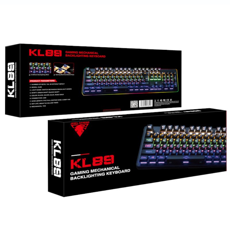 JEDEL KL89 Gaming RGB Backlight Wired Keyboard