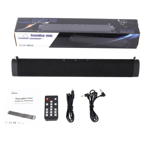 16W Sound Bar Speaker Stereo TF Subwoofer Column