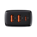 Baseus Compact Quick Charger 2U+C 30W - US Black