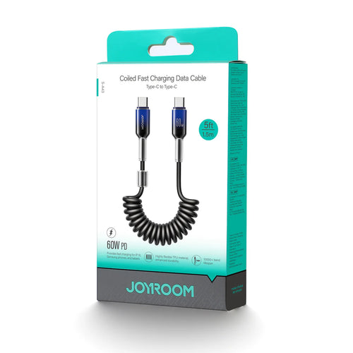 JOYROOM S-A43 60W Type-C to C Coiled Fast Charging Cable