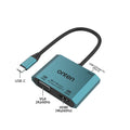 ONTEN 3 in 1 USB-C to HDMI+VGA Adapter HDMI