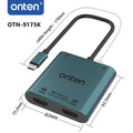 ONTEN 4 in 1 Type-C to Dual HDMI Adapter