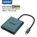 ONTEN 4 in 1 Type-C to Dual HDMI Adapter