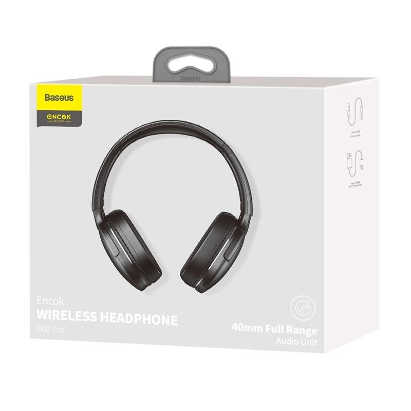 Baseus D02 PRO Encok Wireless Headphones in Black