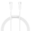 Baseus Data Cable USB-C to USB-C 100W 1m Gem Fast-Charging Moon White P10373000211-00