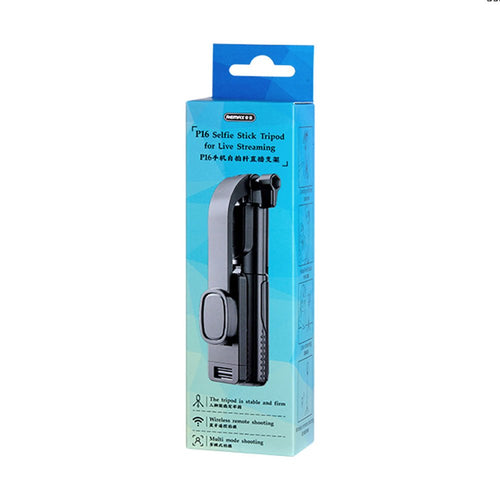 Black Selfie Stick Tripod for Live Streaming 0.8m