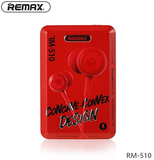 REMAX RM-510 Red Edition Earphone: 3.5mm Jack