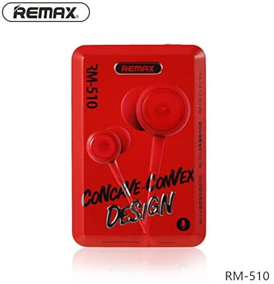 REMAX RM-510 Red Edition Earphone: 3.5mm Jack