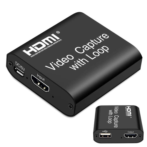 4K HDMI Capture Card with Mic &amp; Loop Out