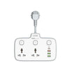 LDNIO SC2413 2-Outlet Universal Extension Socket with PD &amp; QC 3.0 Fast Charger