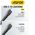 ASPOR A110 Type-C to Lightning Cable