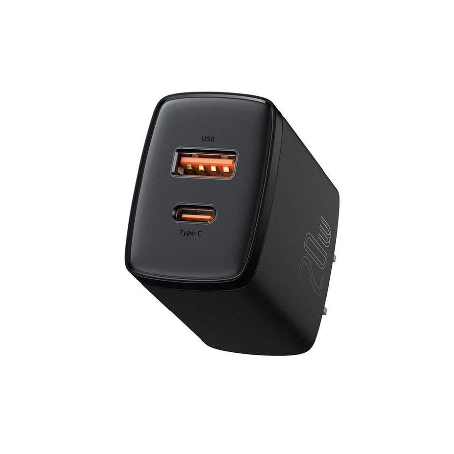 Baseus Compact Quick Charger U+C 20W - US Black