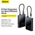 Baseus Focus Series 8-in-1 USB-C Hub, 4-Screen Output