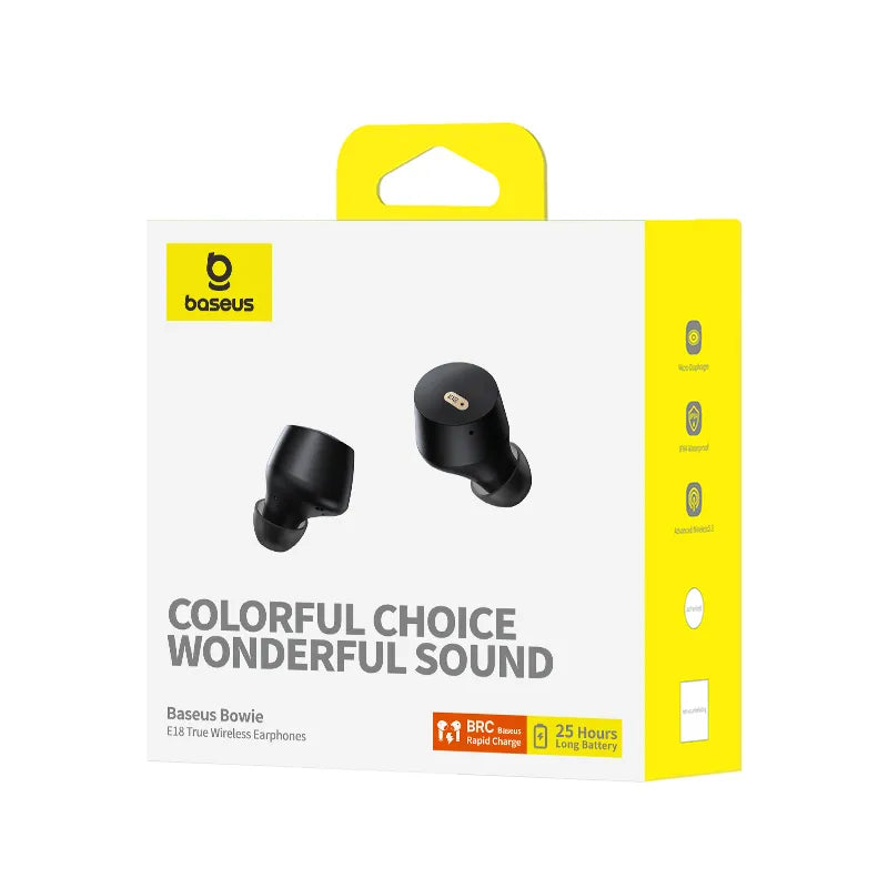 Baseus Bowie E18 True Wireless Earphones Cosmic Black