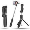 Black Selfie Stick Tripod for Live Streaming 0.8m
