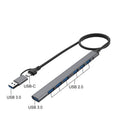 ONTEN 2in1 Hub USB 2.0x6+USB 3.0 UCA9702