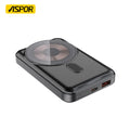 ASPOR A326 10000mAh Wireless &amp; Fast Power Bank - High-Power, Original, and Ultra-Portable