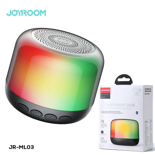 Transparent Wireless Speaker- RGB black JOYROOM JR-ML03