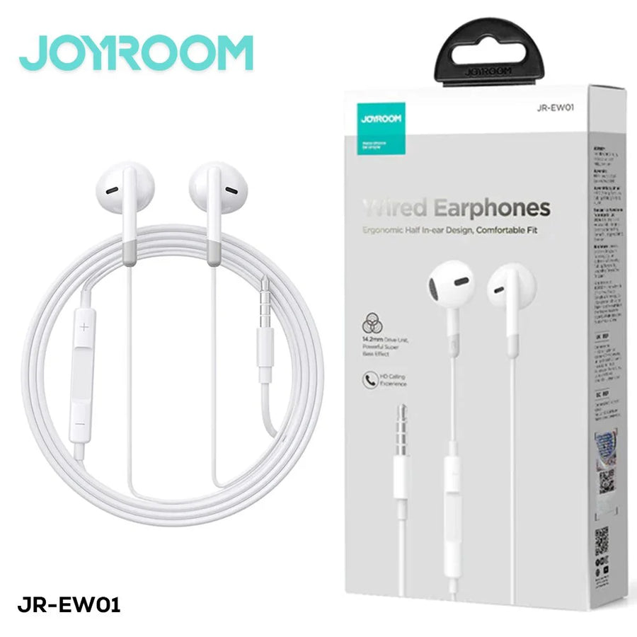 JOYROOM JR-EW01 Half In-Ear Wired Earphones