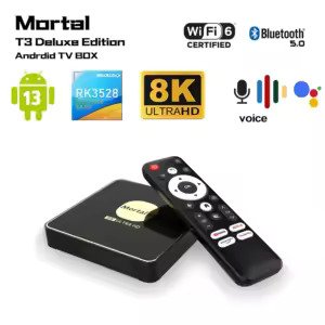 MORTAL T3 4GB 32GB Android 13 Smart TV Box