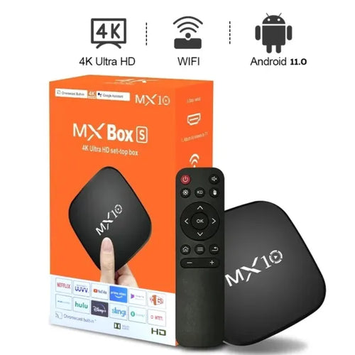 MX10 2GB RAM 16GB 8K Smart Android TV Box