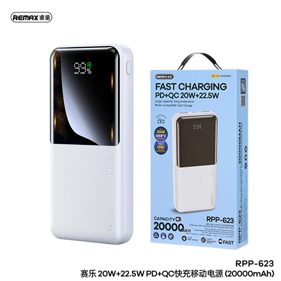 Fast Charging Cynlle Series Power Bank White