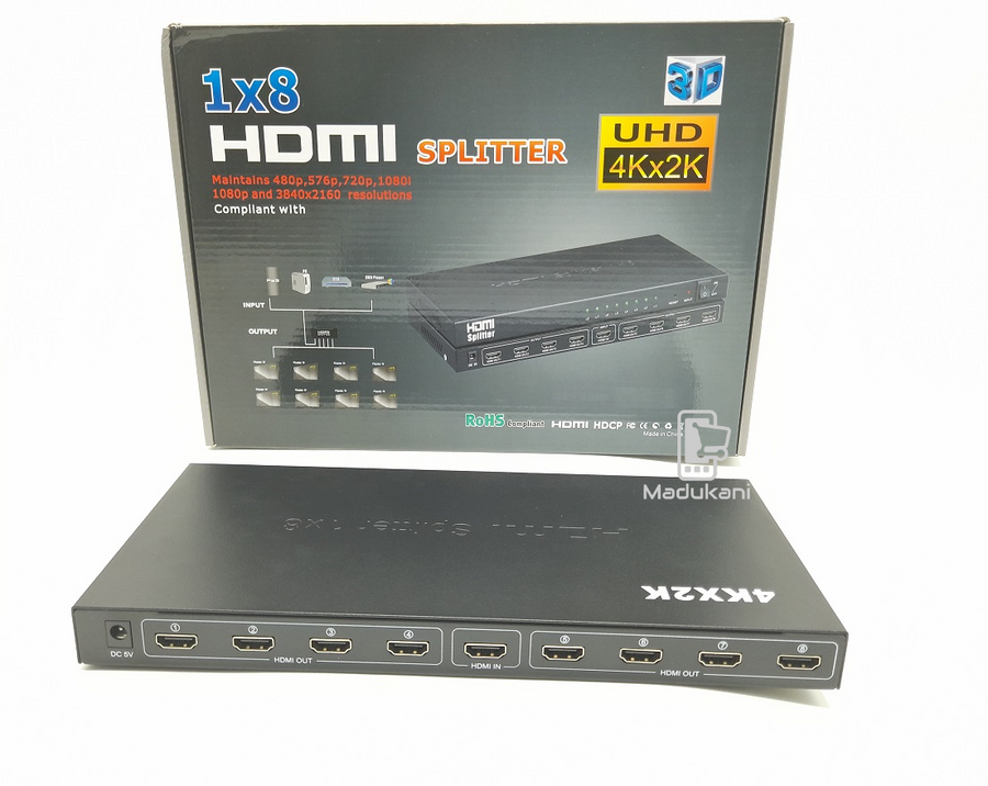 HDMI Splitter 8 Port - 2K/4K