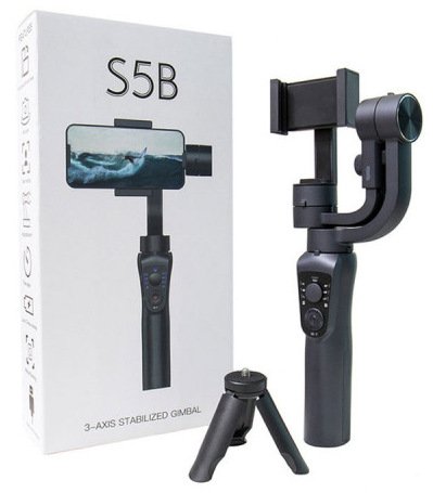 WIWU S5B 3-Axis Stabilized Gimbal Stick - Black