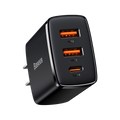 Baseus Compact Quick Charger 2U+C 30W - US Black