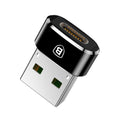 Baseus Type-C Female to USB Male Converter - Black