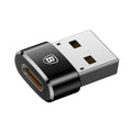 Baseus Type-C Female to USB Male Converter - Black