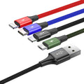 Baseus Fast 4-in-1 Cable - iP(2)+Type-C+Micro