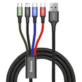 Baseus Fast 4-in-1 Cable - iP+Type-C(2)+Micro