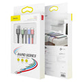 Baseus Fast 4-in-1 Cable - iP+Type-C(2)+Micro