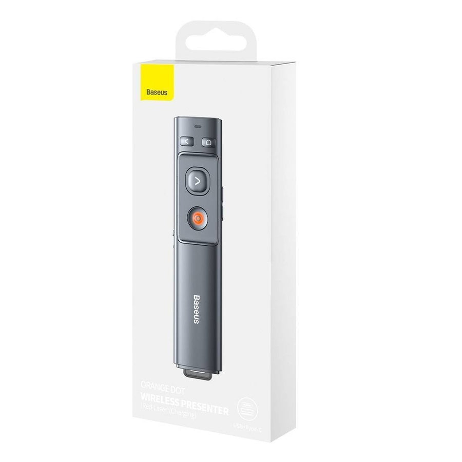 Baseus Orange Dot Wireless Presenter - Red Laser