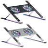 P11F Aluminum Alloy Laptop Cooling Bracket with Adjustable Fan