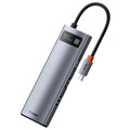 Baseus 8-in-1 HUB Docking Station Gray