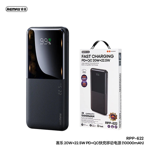 REMAX RPP-622 Cynlle10000mAh Power Bank Black