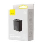 Baseus Compact Quick Charger 2U+C 30W - US Black