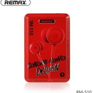REMAX RM-510 Red Edition Earphone: 3.5mm Jack