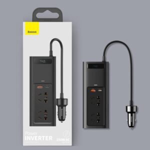 Baseus In-car Inverter 150W (220V CN/EU) in Black
