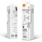 LDNIO SC5614 Fast Charging Power Strip - 5 Universal Outlets, 6 USB Ports, 2M Power Cord Extension Socket