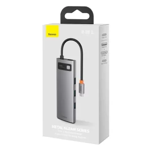 Baseus 8-in-1 HUB Docking Station Gray